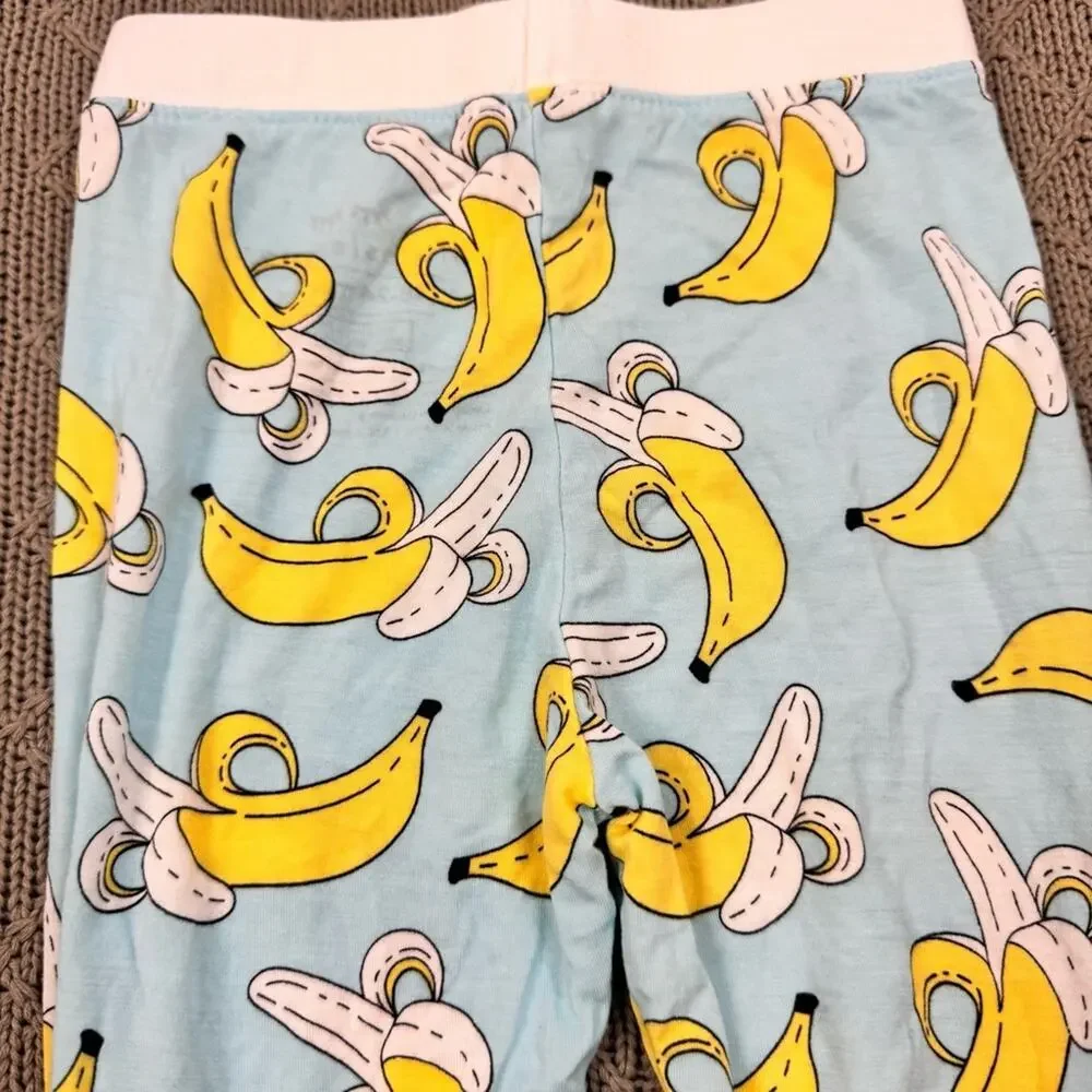 Little Sleepies Banana Print Pajama Pants Viscose Bamboo & Spandex  18/24M